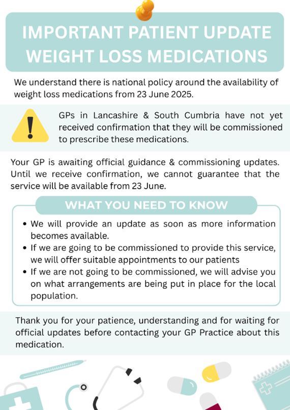 Weight Loss Drug Prescribing Information Poster