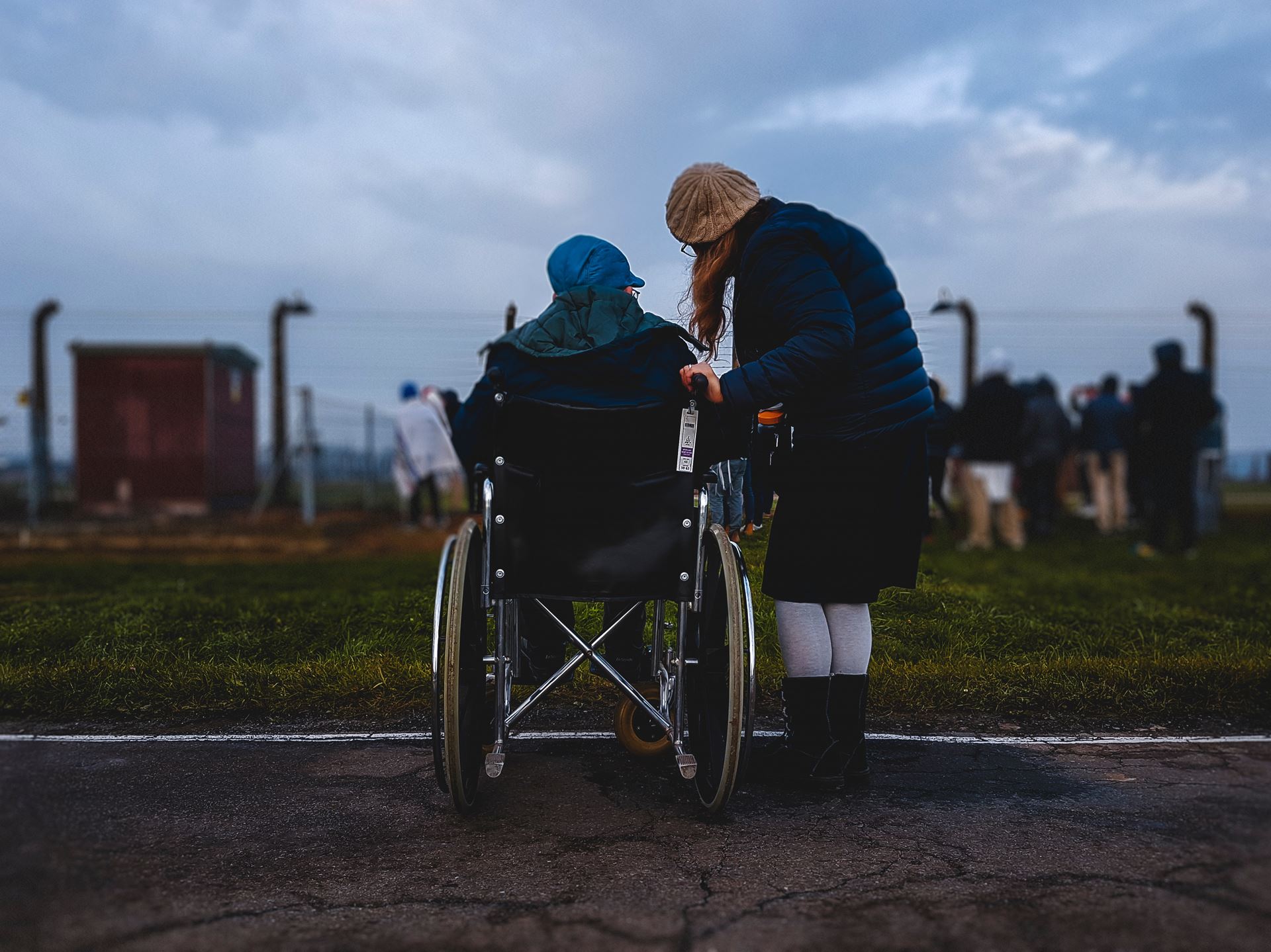 a man in a wheelchair 